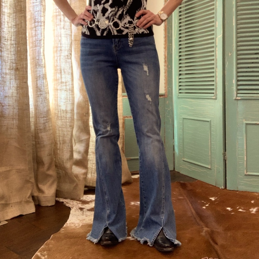 KanCan Ashley High Rise Flare Jeans—super cool!